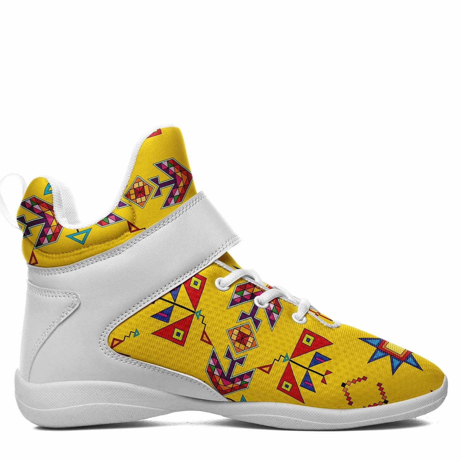 Basketball Shoes Playing Scattered Generations Maize Ipottaa Basketball / Sport High Top Shoes - White Sole