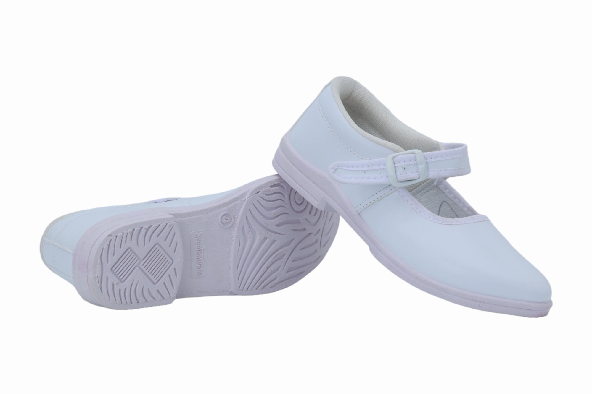 Rampage Espadrilles School Shoes Girls (White 6-8 Yrs) 59918