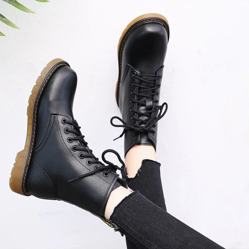 Boots Women Leather Shoes for Winter Boots Shoes Woman Casual Spring Leather Botas Mujer Female Ankle Boots Warmest Ankle Boots