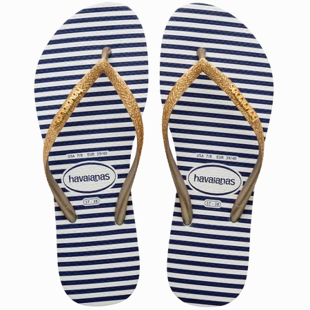 Tommy Hilfiger Flip Flops 4147906 - SLIM GLITTER STRIPES SANDAL