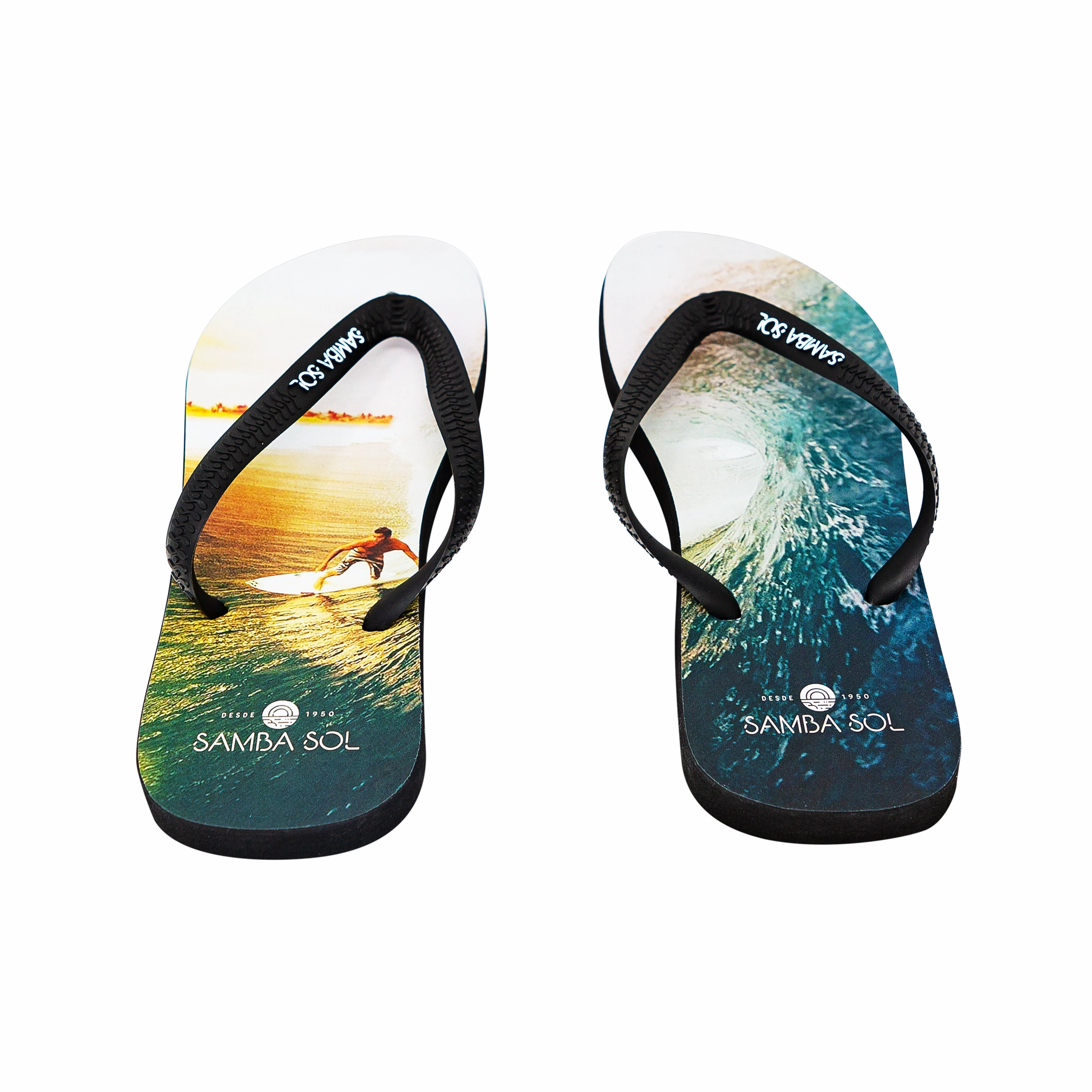 Samba Sol Men's Beach Collection Flip Flops - Surfer Flip Flop Shops