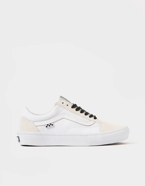 Suede Patches For Skate Shoes Vans Skate Old Skool VCU Skate Shoes - White