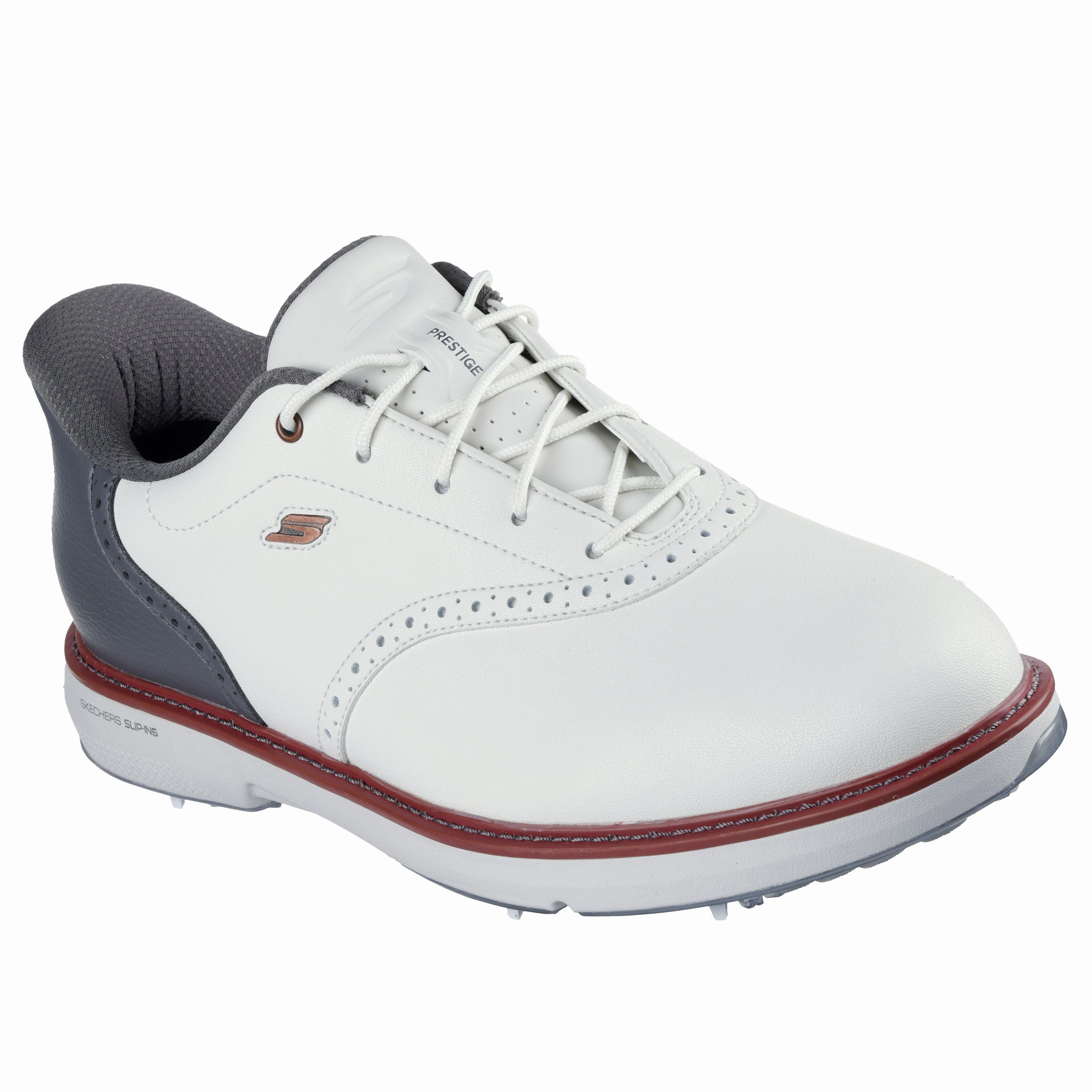 Pioneer Magnolia Golf Skechers Go Golf Prestige Spikeless Golf Shoes - Natural/Grey