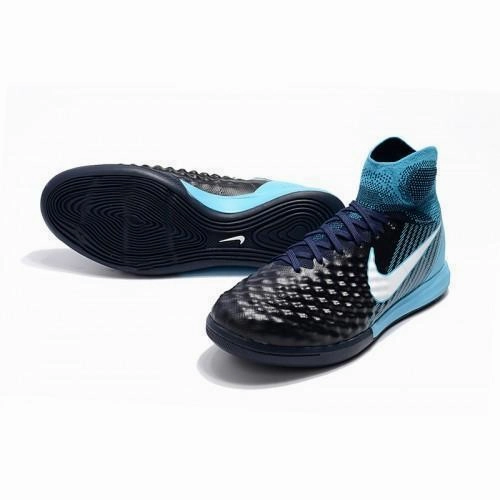 Nike MagistaX Proximo II IC Soccer Shoes Obsidian White Gamma Blue Back To The Future Shoes Nike