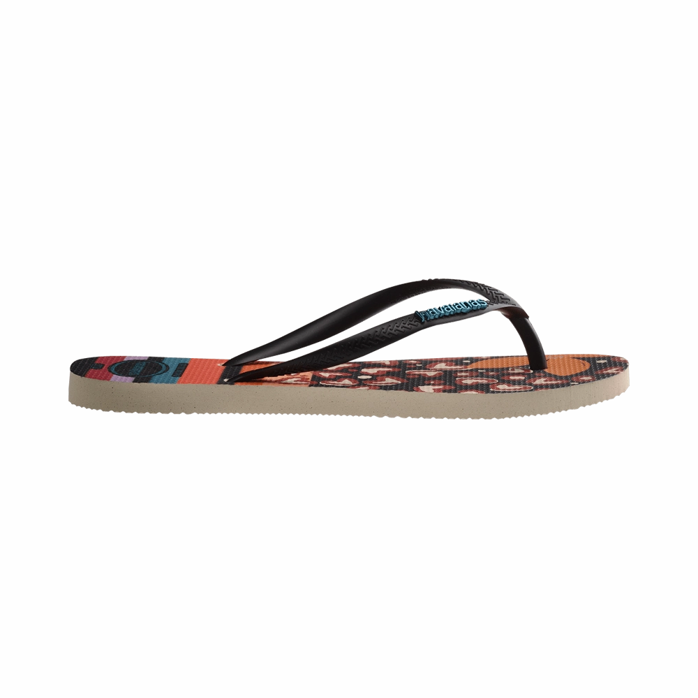 Slim Patchwork Flip Flops Walker Flip Flops