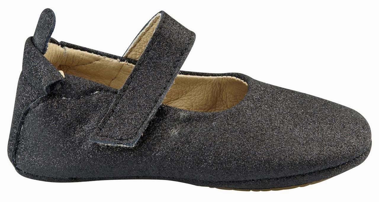 Old Soles Girl's Gabrielle Premium Leather First Walker Mary Janes, Black Glam Mia Snow Boots