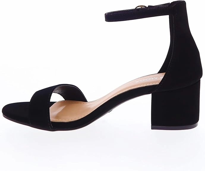 TOP Moda Darcie-1 Ankle Strap Dressy High Heel Sandal, Non-slip Sole, For Wedding, Party, Prom, Evening Wear, or Any Occasion, Sleek Style Block Heel Sandals