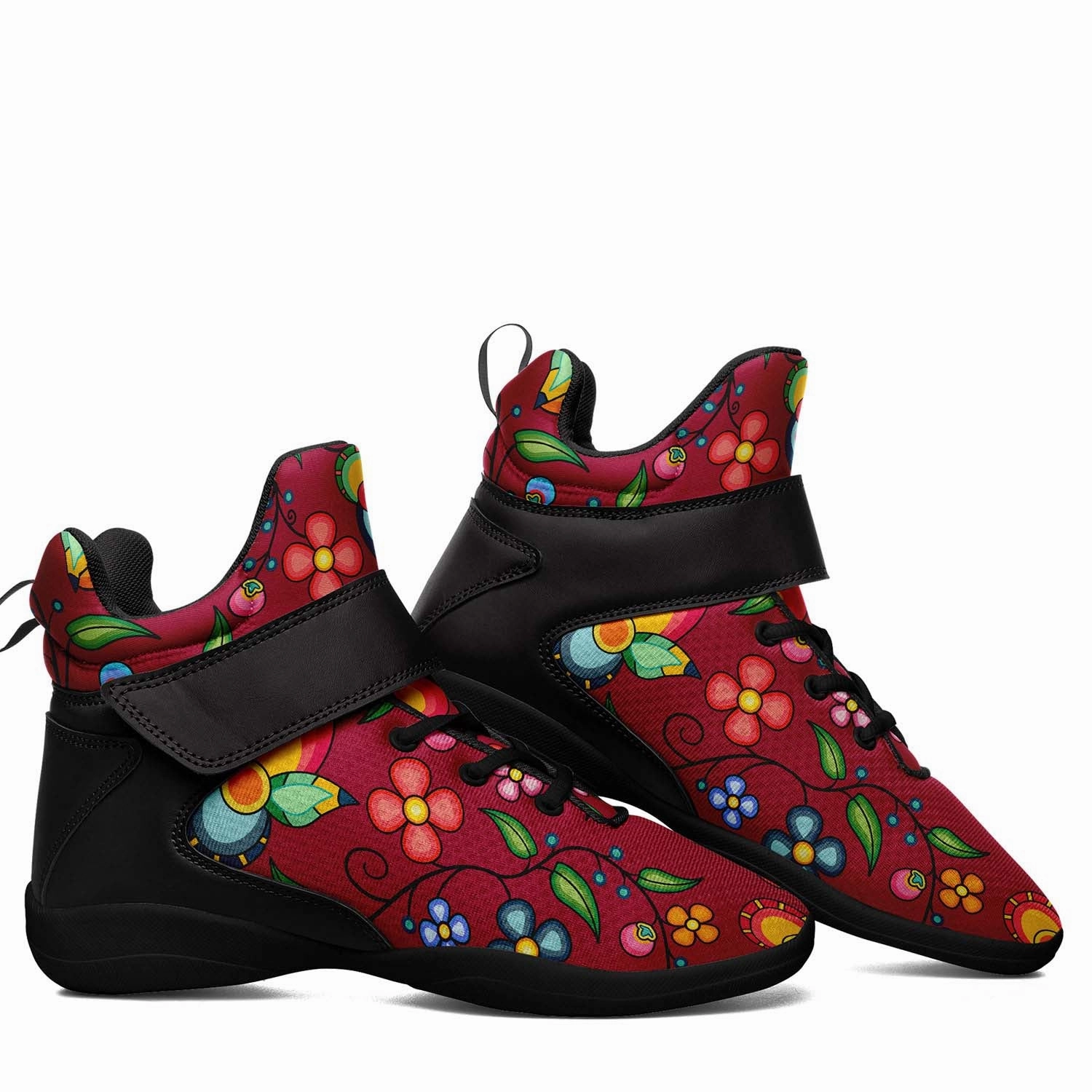 Pg3 Basketball Shoes Floral Bounty Magenta Ipottaa Basketball / Sport High Top Shoes - Black Sole