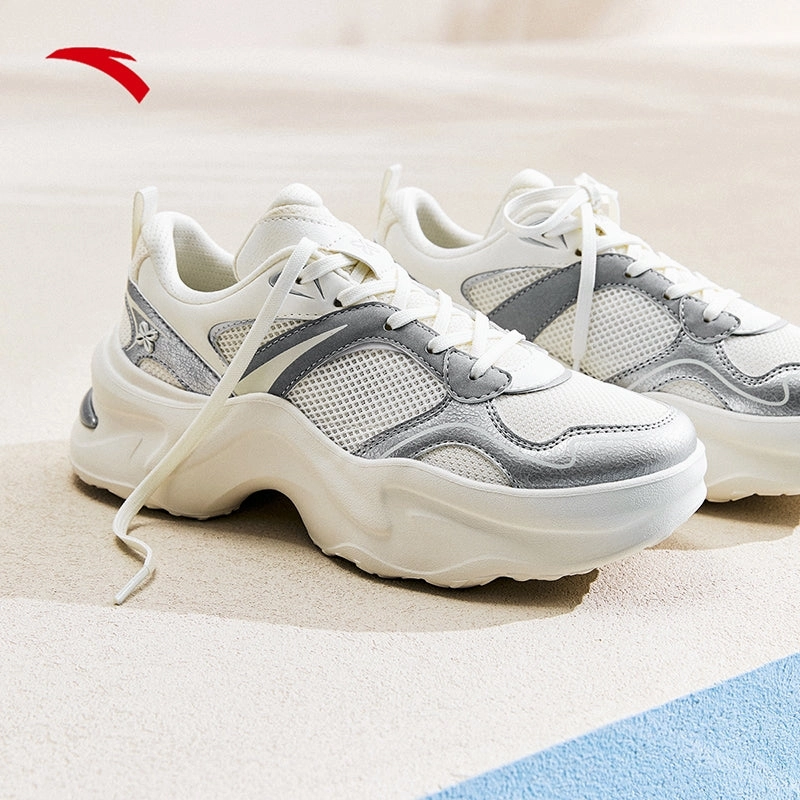 Boots For Light Snow ANTA Women Casual Shoes 9225B8821-3 -White/Silver (Kasut Kasual Perempuan)