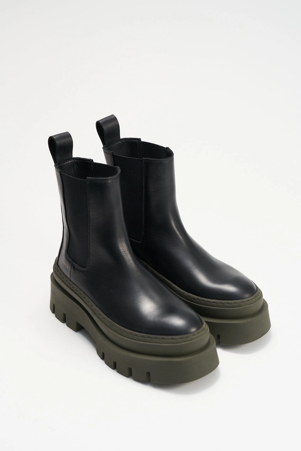 Chelsea Boots Slim Fit Vitello Black Green Chelsea Boots