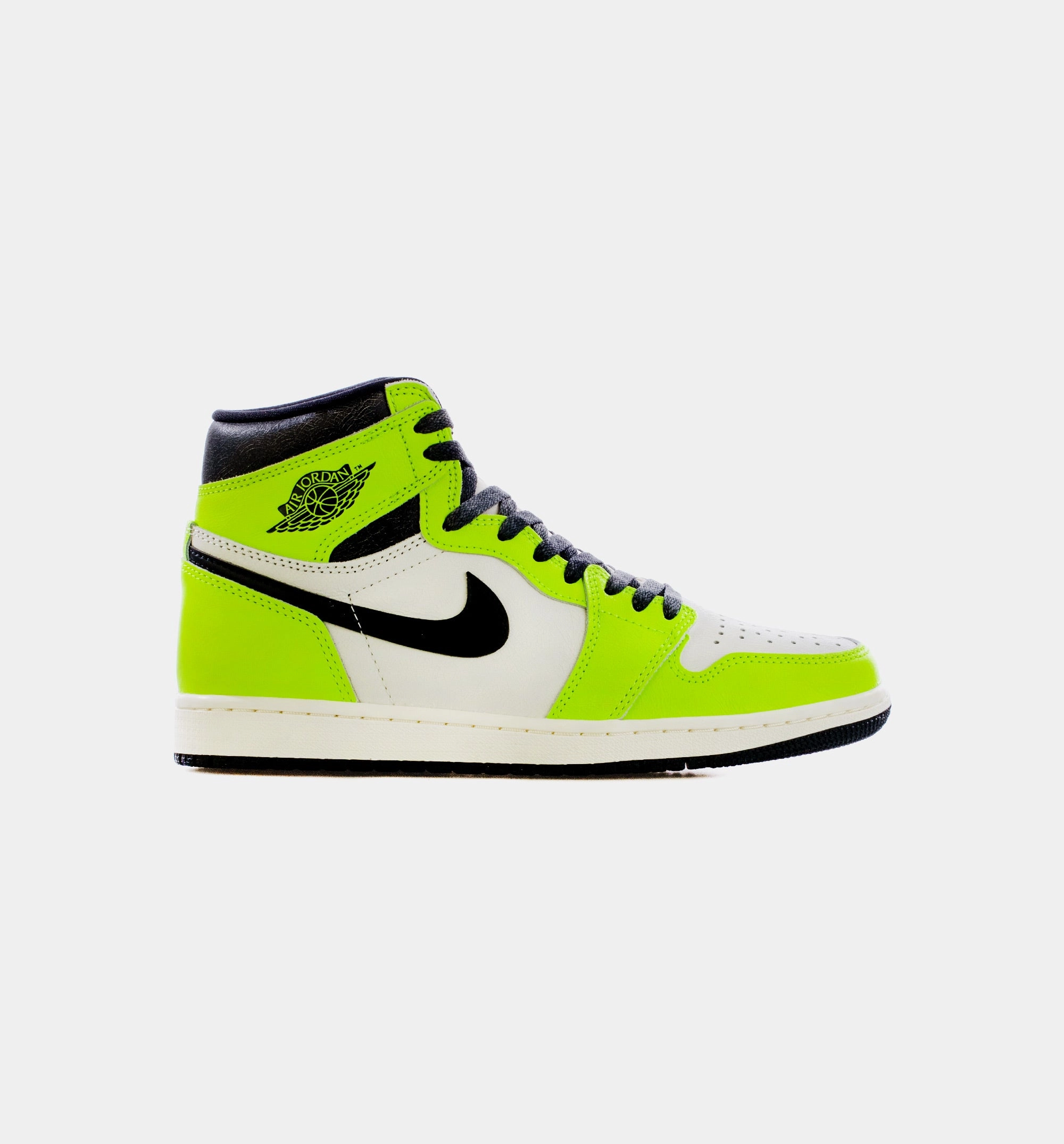 Summer Ankle Boots Air Jordan 1 High OG Visionaire Mens Lifestyle Shoes - White/Neon Green Free Shipping