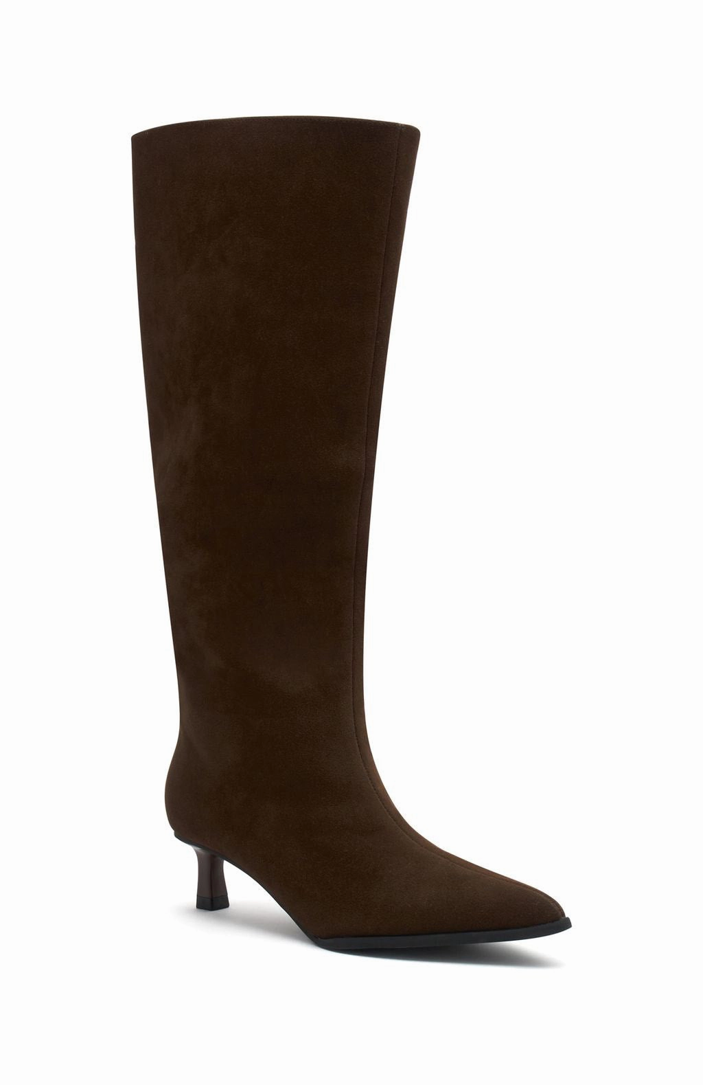 Juliette Knee High Boots Chocolate Faux Suede Knee High Glitter Cowboy Boots