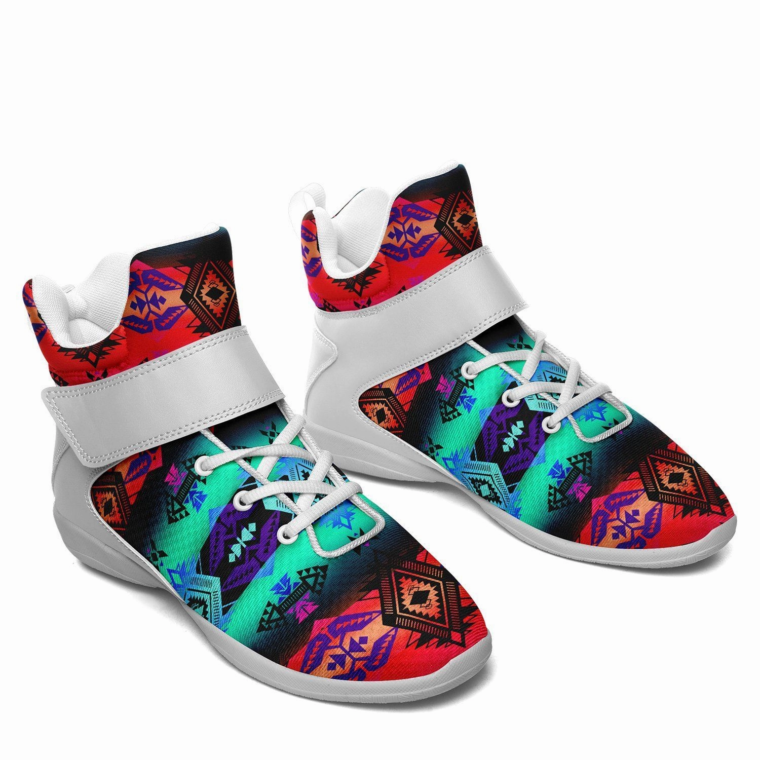 Sovereign Nation Sunrise Ipottaa Basketball / Sport High Top Shoes - White Sole Basketball Shoes 90s