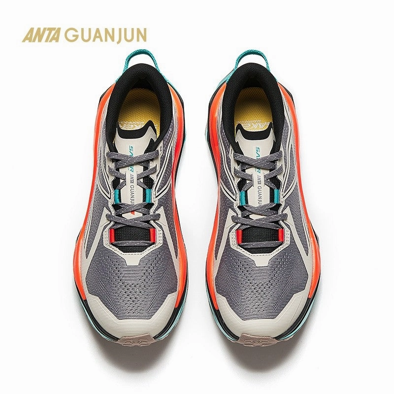 Children's Snow Boots Near Me ANTA Women Vibram Carbon Plate Running Shoes 1224D5516A-2 -Grey/Grey/Green (Kasut Larian/Kasut Joging Perempuan)