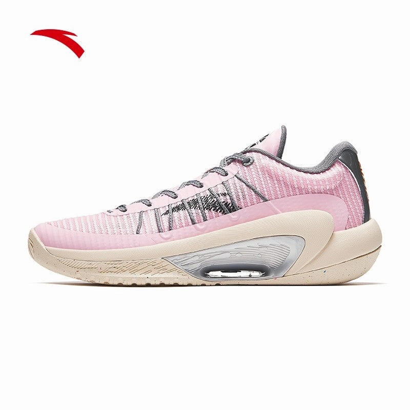 ANTA Men SUJUE Basketball Shoes 1124C1603Q-1 -Pink/Silver/Cold Grey (Kasut Bola Keranjang) Elastico Soccer Cleats
