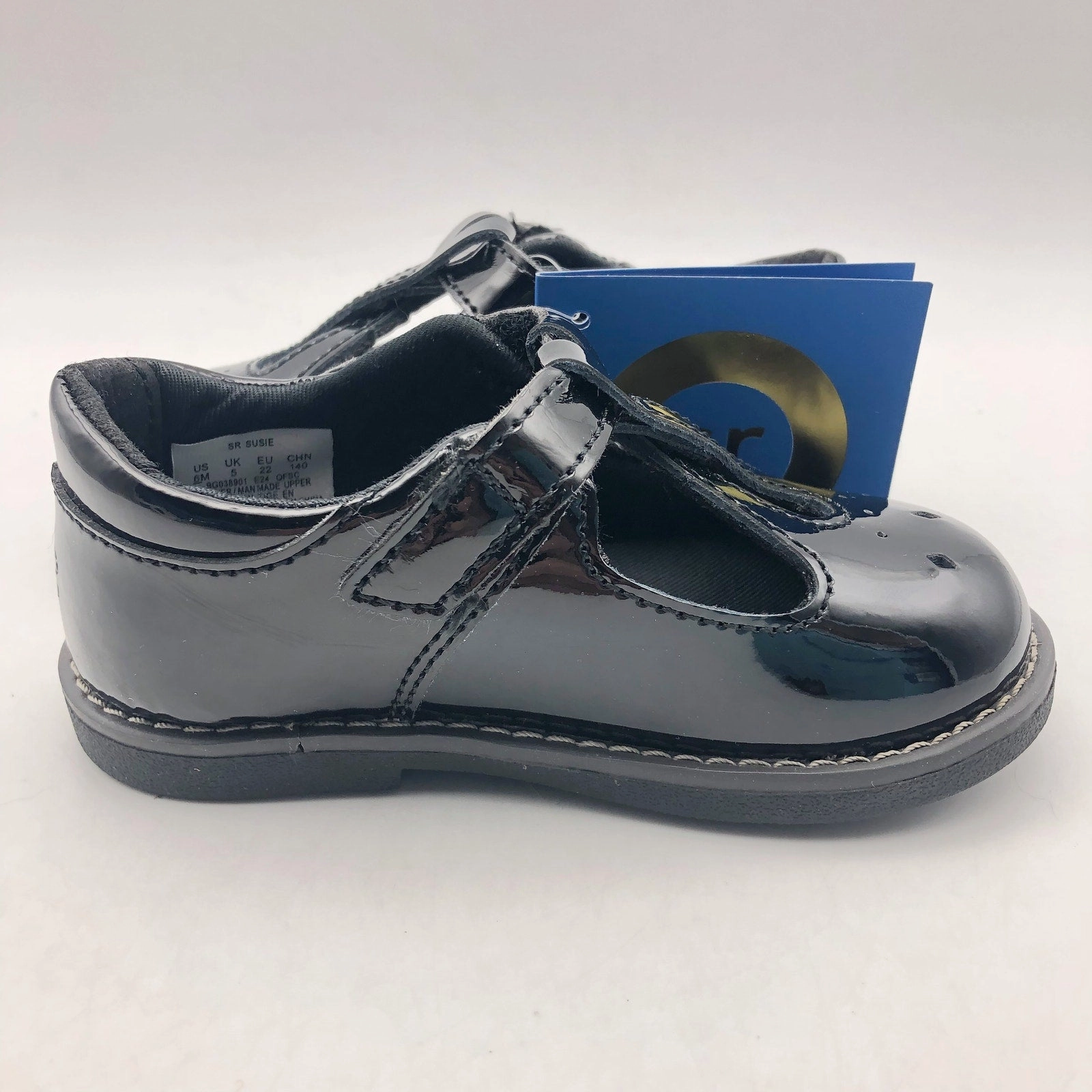 Stride Rite Girls SR Suise Mary Jane Flat Size 12 Toddler Shoes Black NIB How To Break In Leather Work Boots