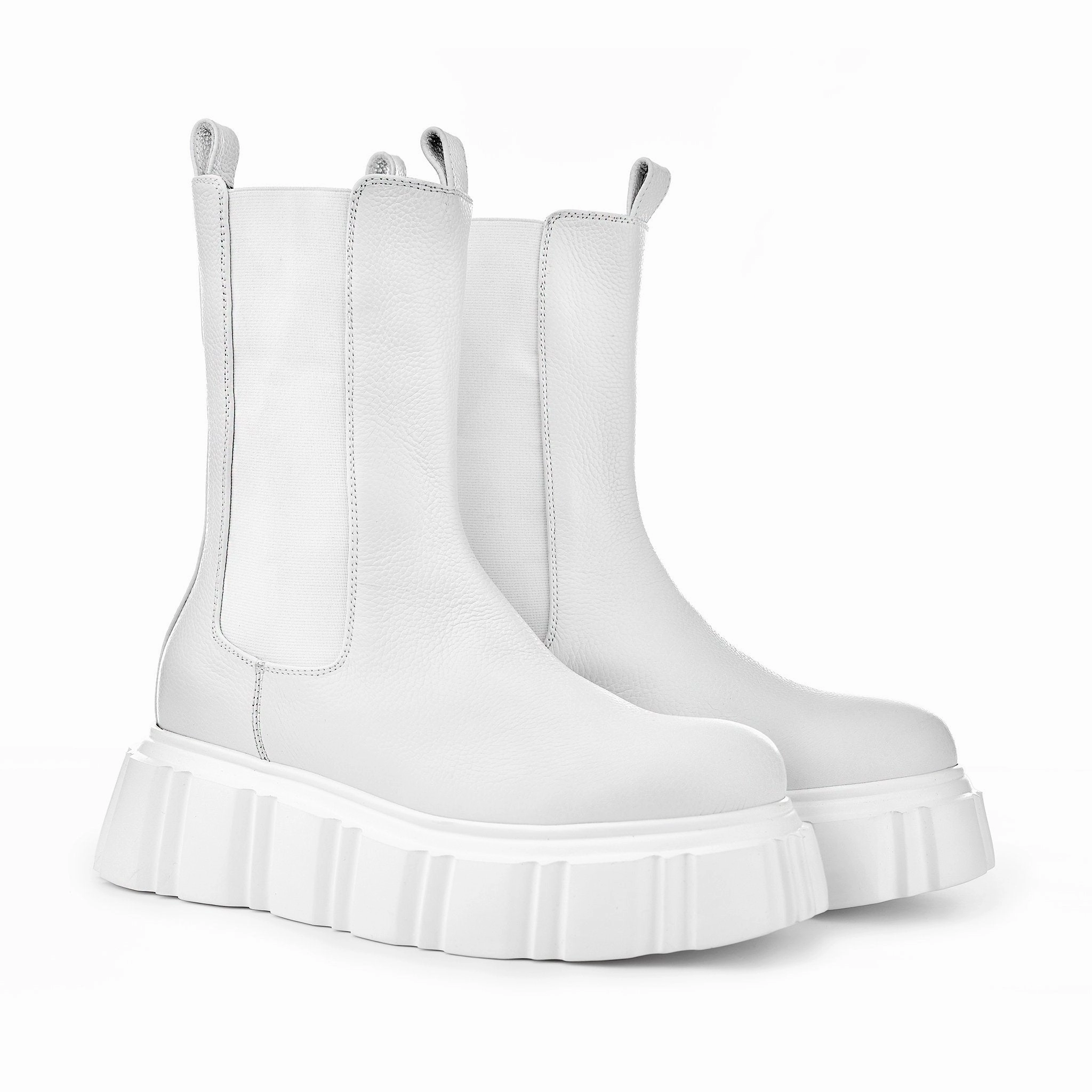 Jin Off White Chelsea Boots Chelsea Boots Rustic Brown