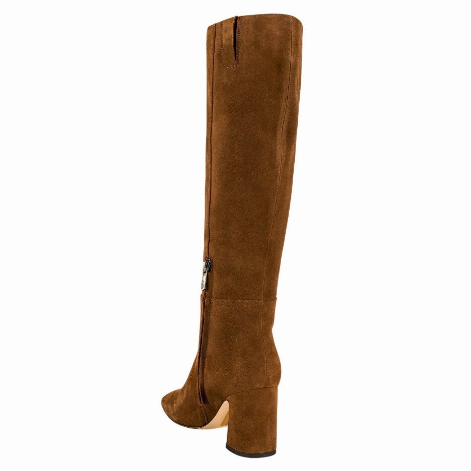 Sam Edelman Womens Faren Boots US 8.5 M EU 39 Brown Suede Knee High NIB Knee High Boot Straps