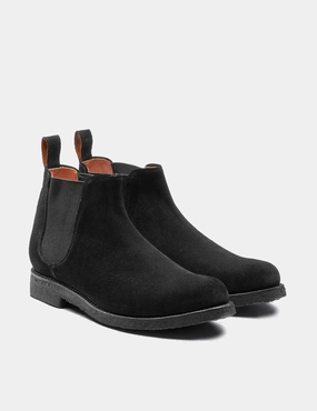 Alex Chelsea Boots Grenson Hayden Suede Chelsea Boot - Black