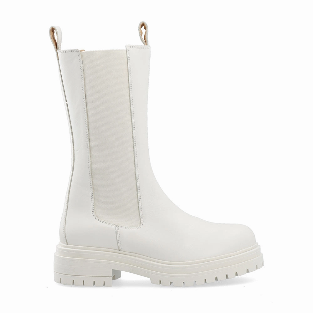 Chelsea Boots Flat Sole Cashannah Beige Dublin High Chelsea Boot