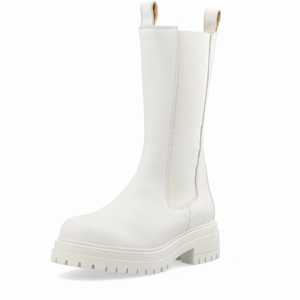 Cashannah Beige Dublin High Chelsea Boot Chelsea Boots With Leopard Print