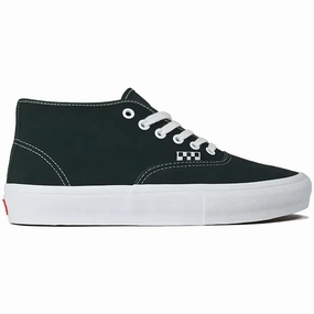 Running Skate Shoes Vans Skate Shoes Authentic Mid Dark Forest