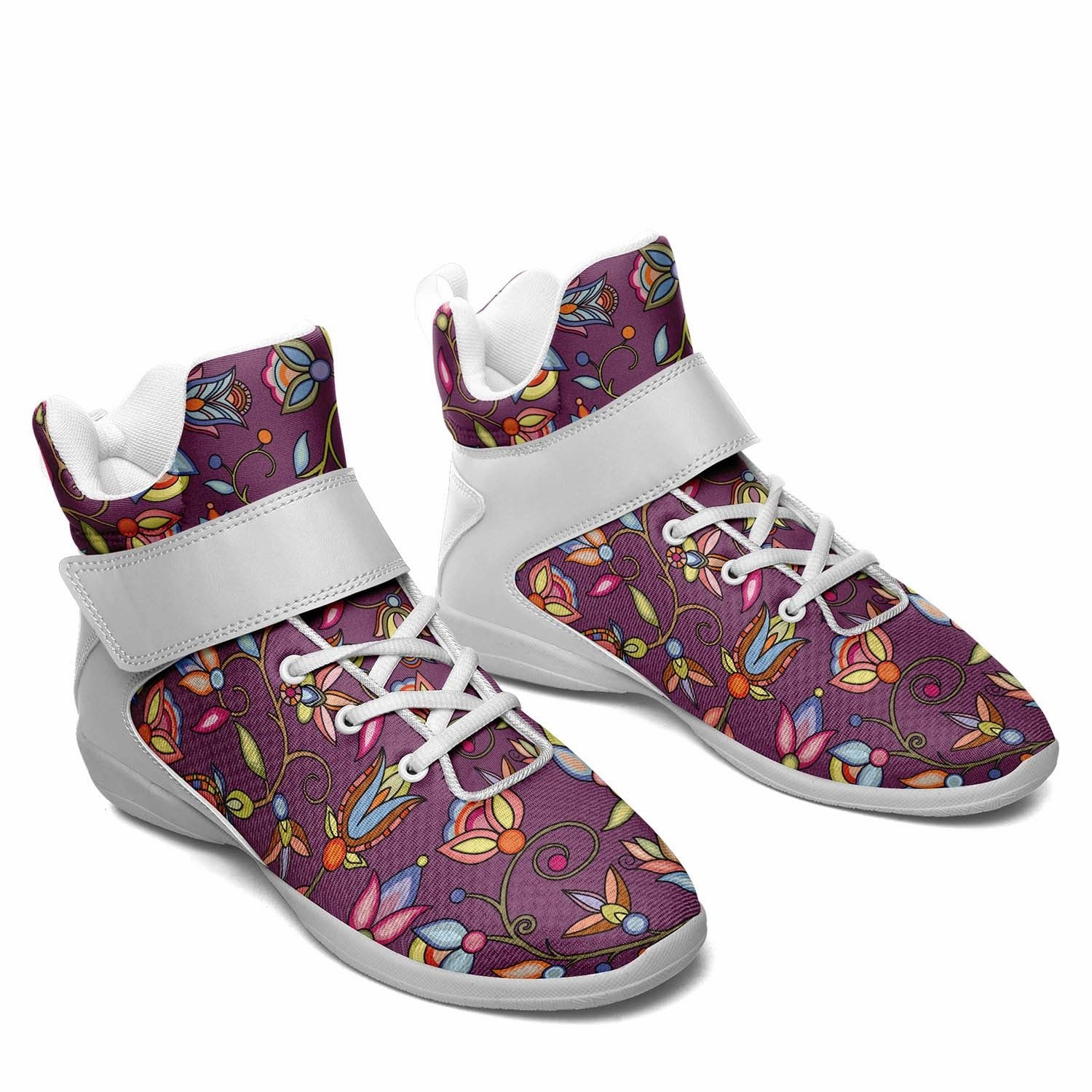 Buffalo Bloom Berry Bush Ipottaa Basketball / Sport High Top Shoes - White Sole Stand Out Basketball Shoes