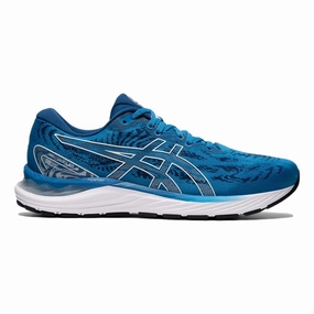 Men's Asics Gel-Cumulus 23, Reborn Blue/White, 13 D Medium Asics Volleyball Shoes Gel Rocket 10