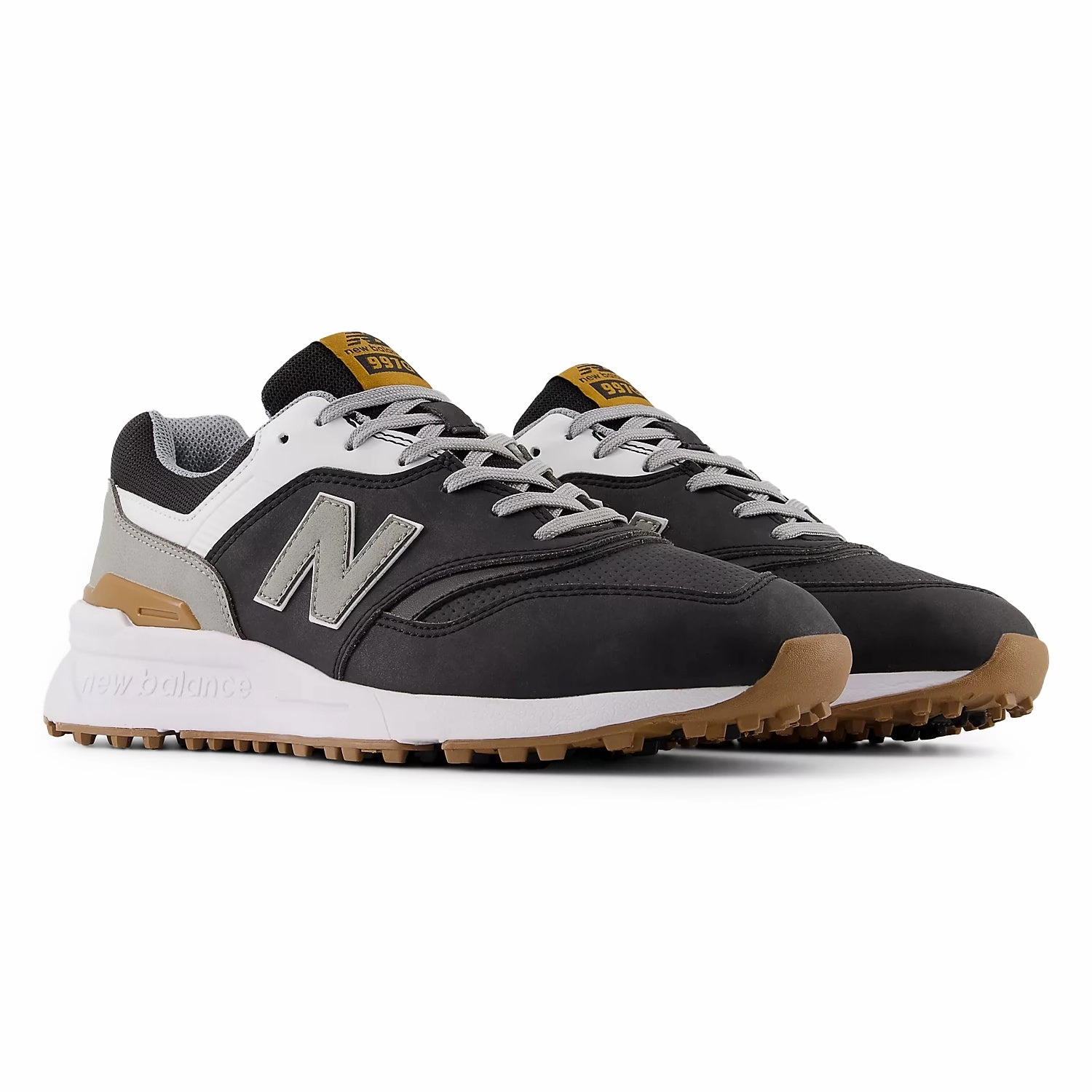 Golf Shoes Wide New Balance 997 Spikeless Wide (EE) Golf Shoes - Black/White