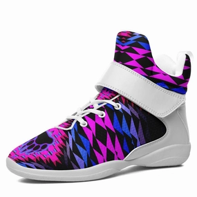 Sunset Bearpaw Blanket Pink Ipottaa Basketball / Sport High Top Shoes - White Sole White And Navy Blue Basketball Shoes