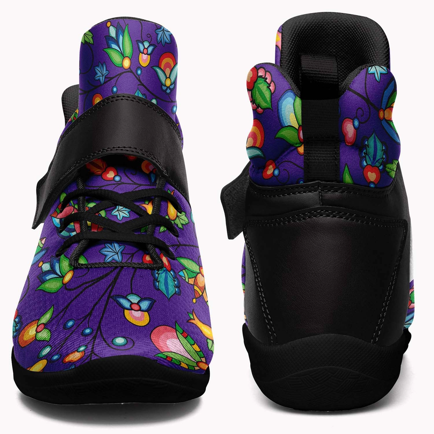 Prairie Plains Spirit Midnight Purple Ipottaa Basketball / Sport High Top Shoes - Black Sole Naruto Basketball Shoes