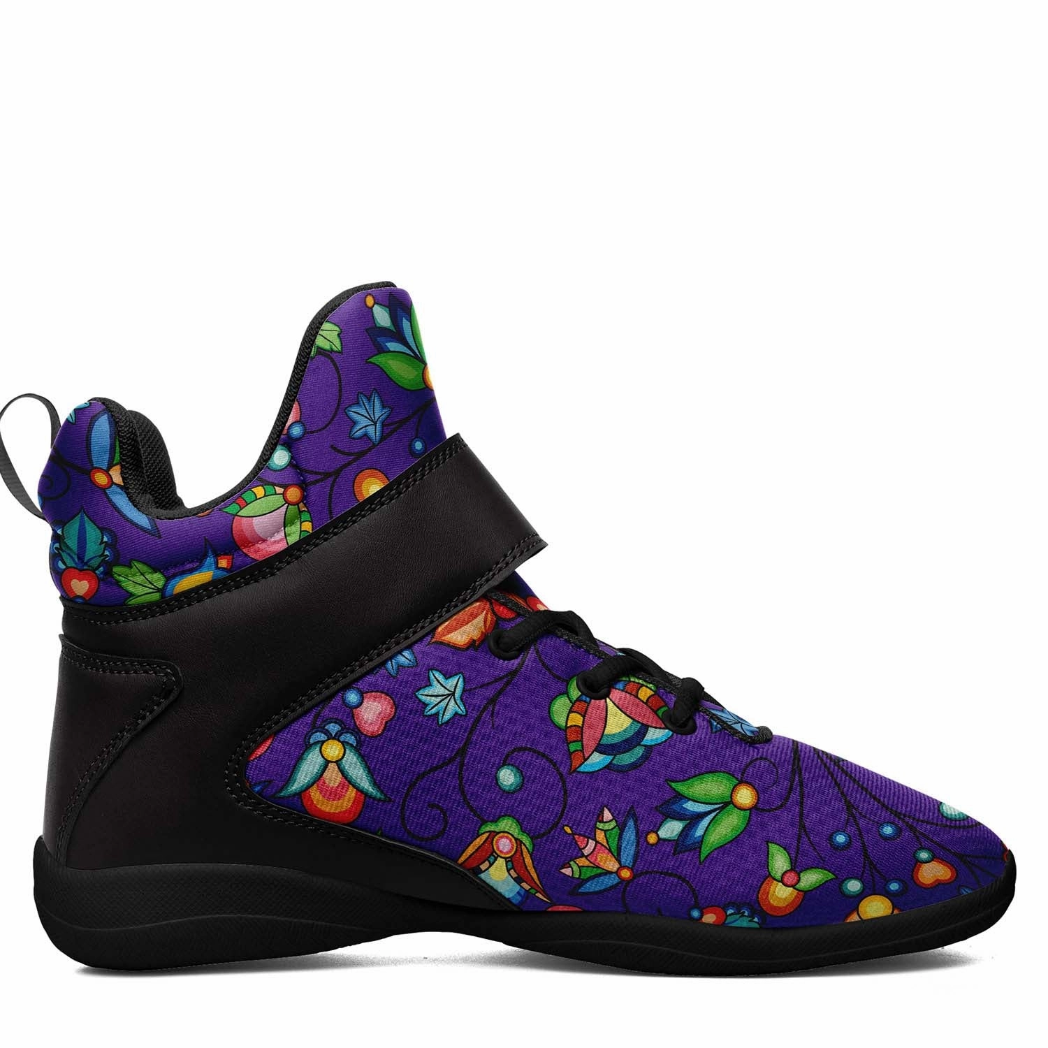 Big Size Basketball Shoes Prairie Plains Spirit Midnight Purple Ipottaa Basketball / Sport High Top Shoes - Black Sole