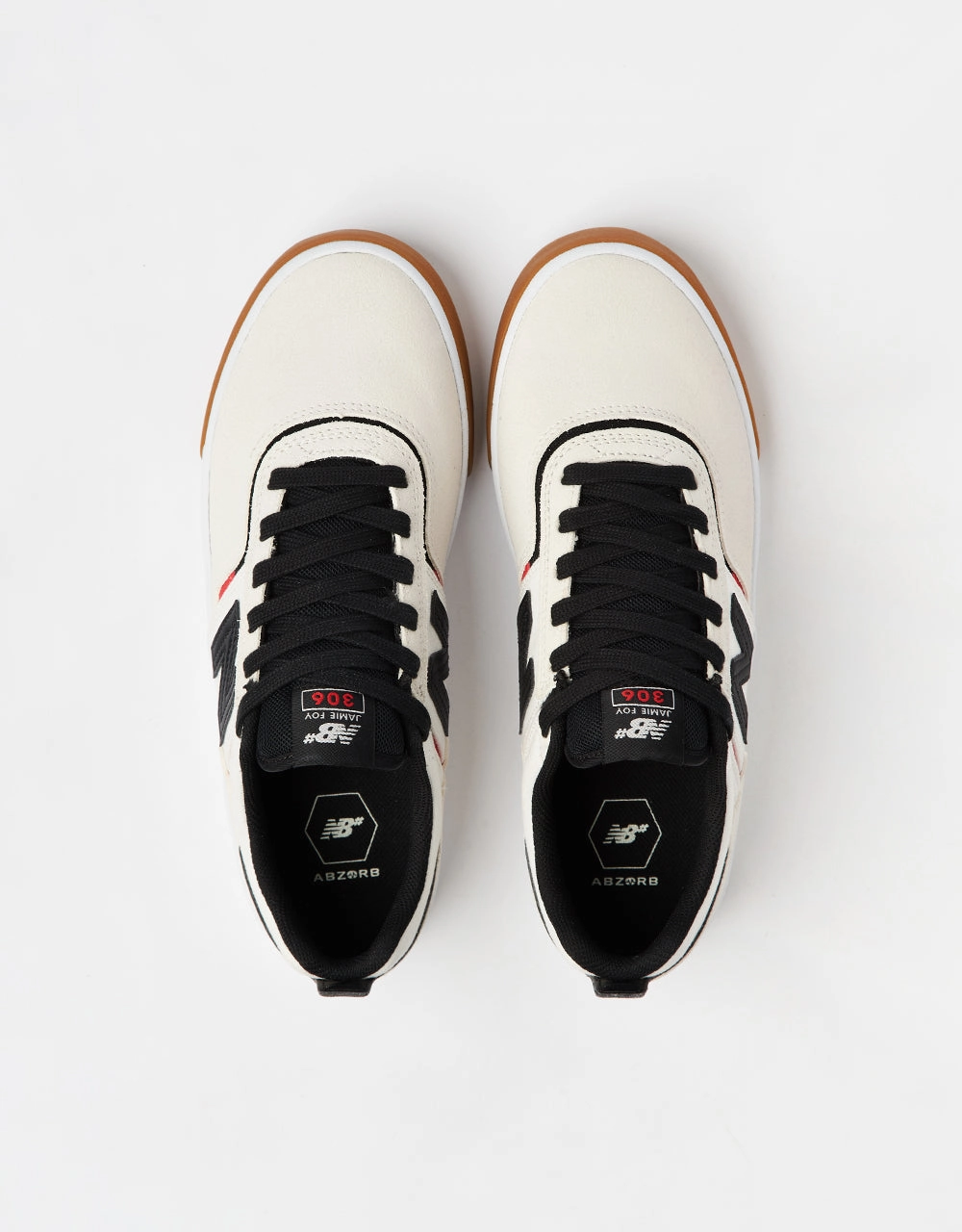 Mens Skate New Balance Numeric 306 Jamie Foy Skate Shoes - Sea Salt/Black