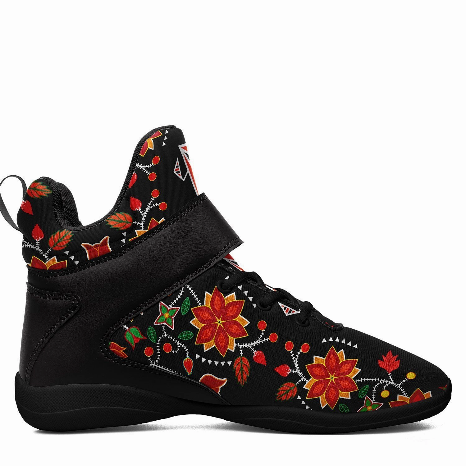 Air Force One Basketball Shoes Floral Beadwork Six Bands Ipottaa Basketball / Sport High Top Shoes - Black Sole