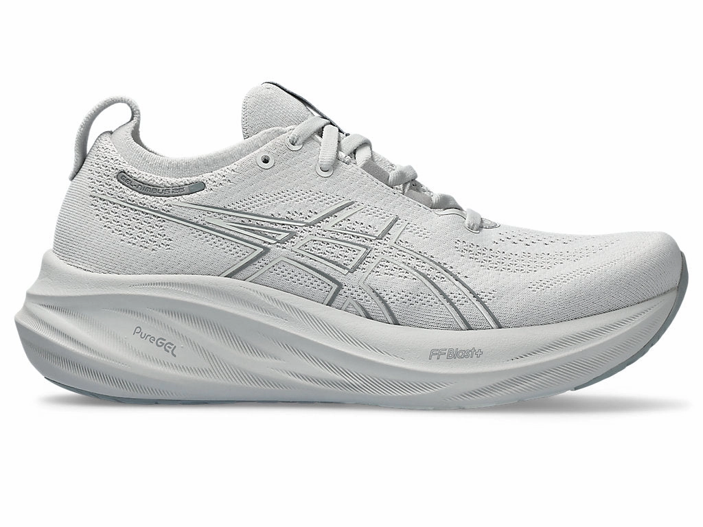 Asics Gel Quantum 360 Cm Running Shoes Men's Asics GEL-Nimbus 26, Concrete/Pure Silver, 8.5 D Medium