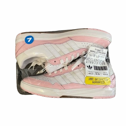 Worn Skate Shoes Adidas - Tyshawn II 'Bronx News' (Pink/White)