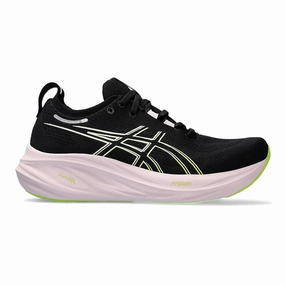 Women's Asics GEL-Nimbus 26, Black/Neon Lime, 11.5 B Medium Asics Tennis Shoes Warranty