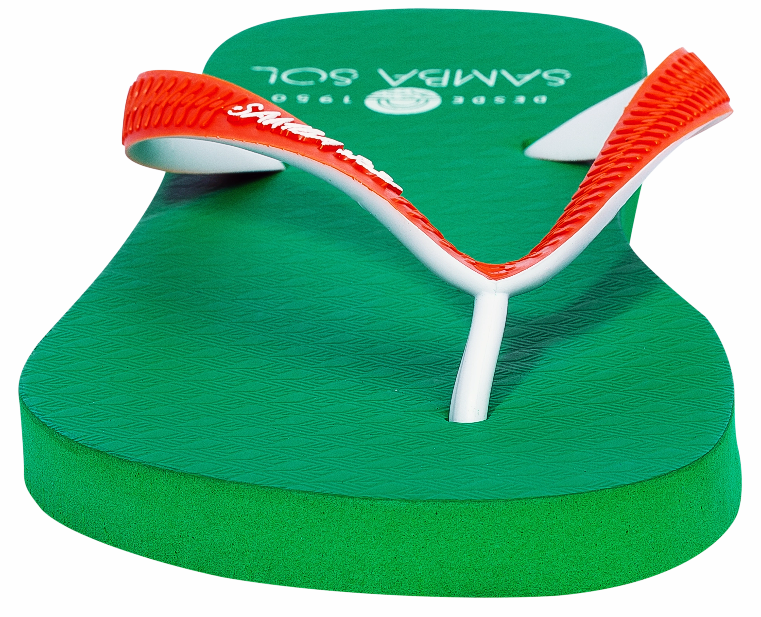 Earthkeepers Flip Flops Samba Sol Men's Beach Collection Flip Flops - UM University of Miami
