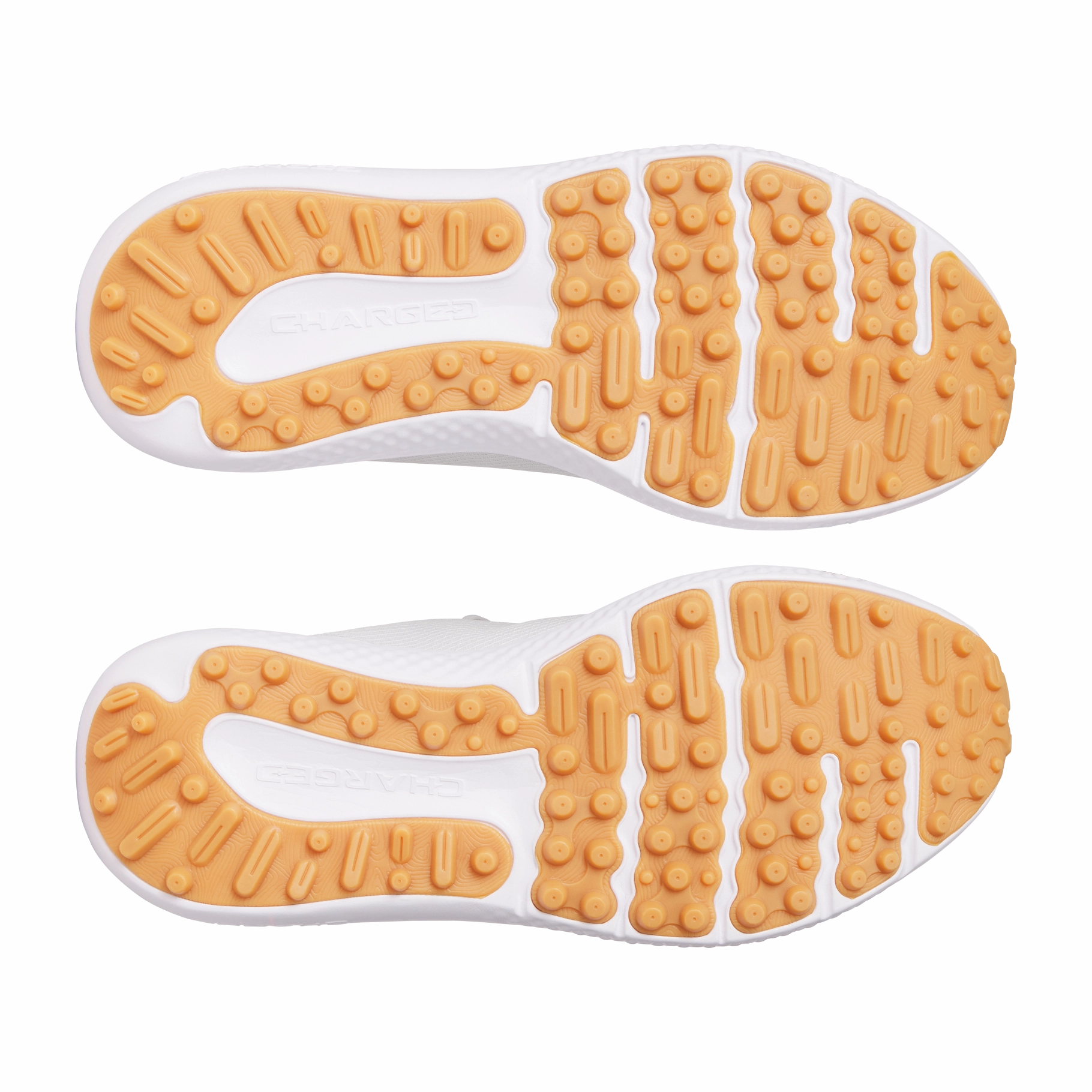 Under Armour Surge Spikeless Golf Shoes - White Clay/Royale Best Golf Shoes Flat Feet