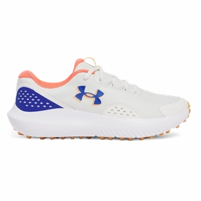 Under Armour Surge Spikeless Golf Shoes - White Clay/Royale Best Prices On Golf Shoes