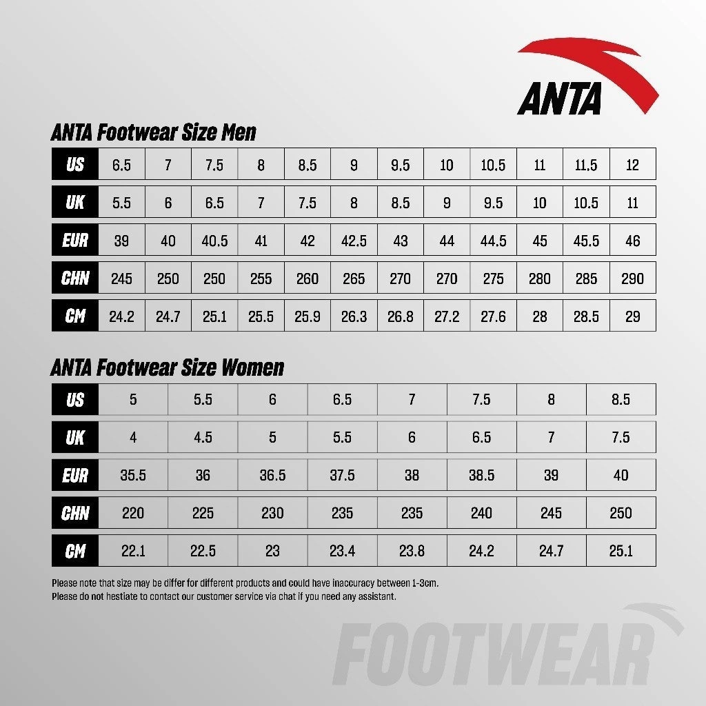 ANTA Men Cross Training Shoes 112517707U-3 -Digital Fog Gray/Frost Tower Gray (Kasut Sukan Lelaki) Top Moda Snow Boots