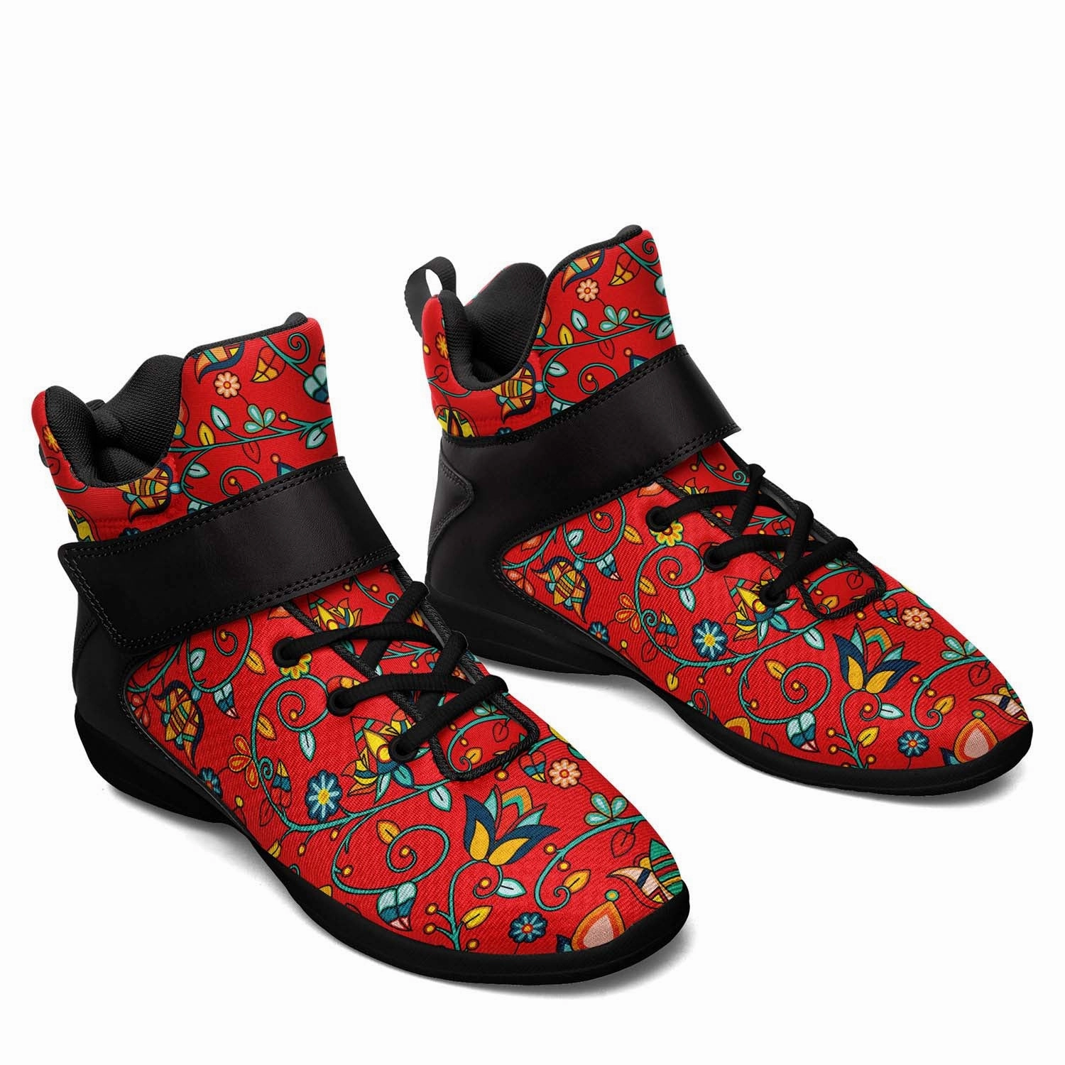 Thorny Path Red Ipottaa Basketball / Sport High Top Shoes - Black Sole Basketball Shoes Design