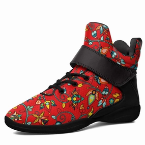 Thorny Path Red Ipottaa Basketball / Sport High Top Shoes - Black Sole Monster Basketball Shoes