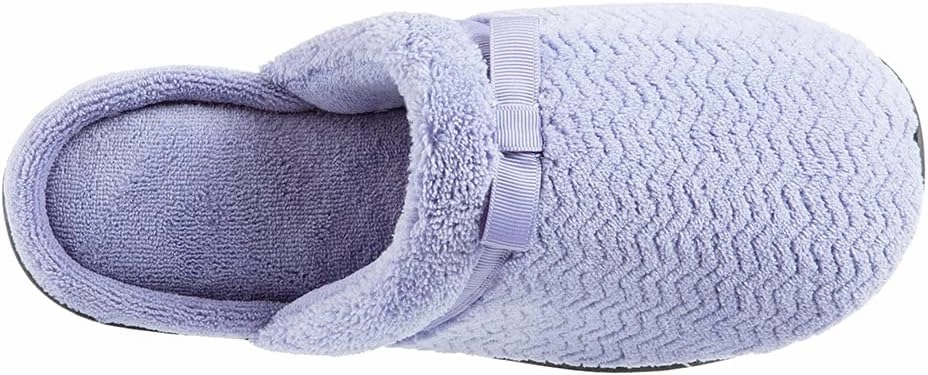 Isotoner Women's Chevron Slip On Clog Slippers with Moisture Wicking for Indoor/Outdoor Comfort and Arch Support Snow Boots Sole
