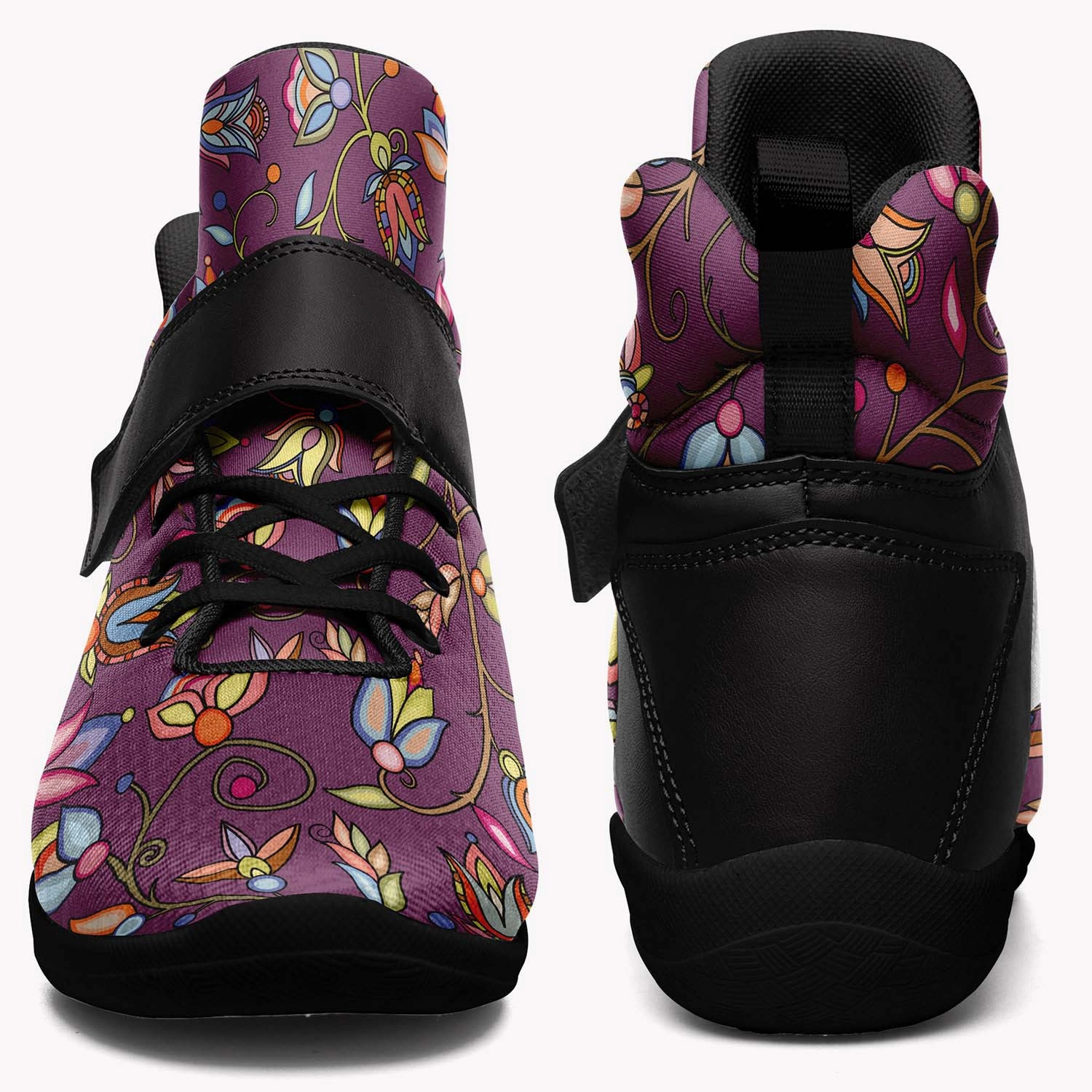 Buffalo Bloom Berry Bush Ipottaa Basketball / Sport High Top Shoes - Black Sole Basketball Shoes That Have Springs In Them