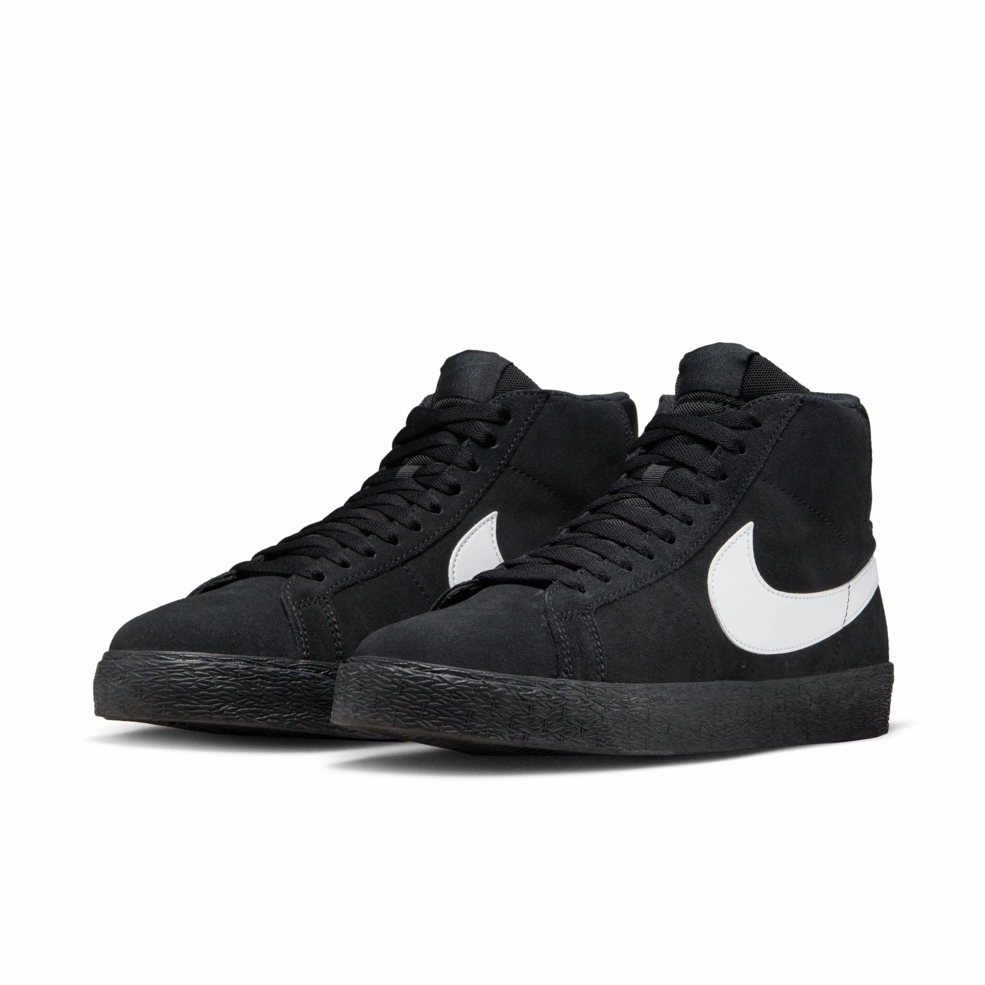 Best Nike Work Shoes Nike SB Zoom Blazer Mid (Black/White-Black-Black)