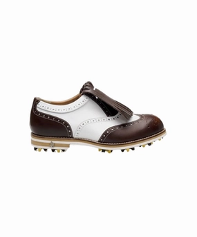 ALL CLASSIC Golf Noble Wingtip Classic Golf Shoes - Glossy Brown Ignite Golf