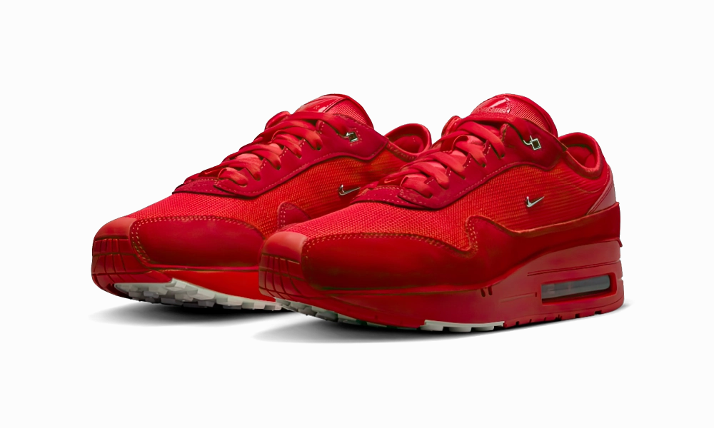Nike Air Max 1 '86 Jacquemus Mystic Red (W) Backwards Nike Logo Shoes