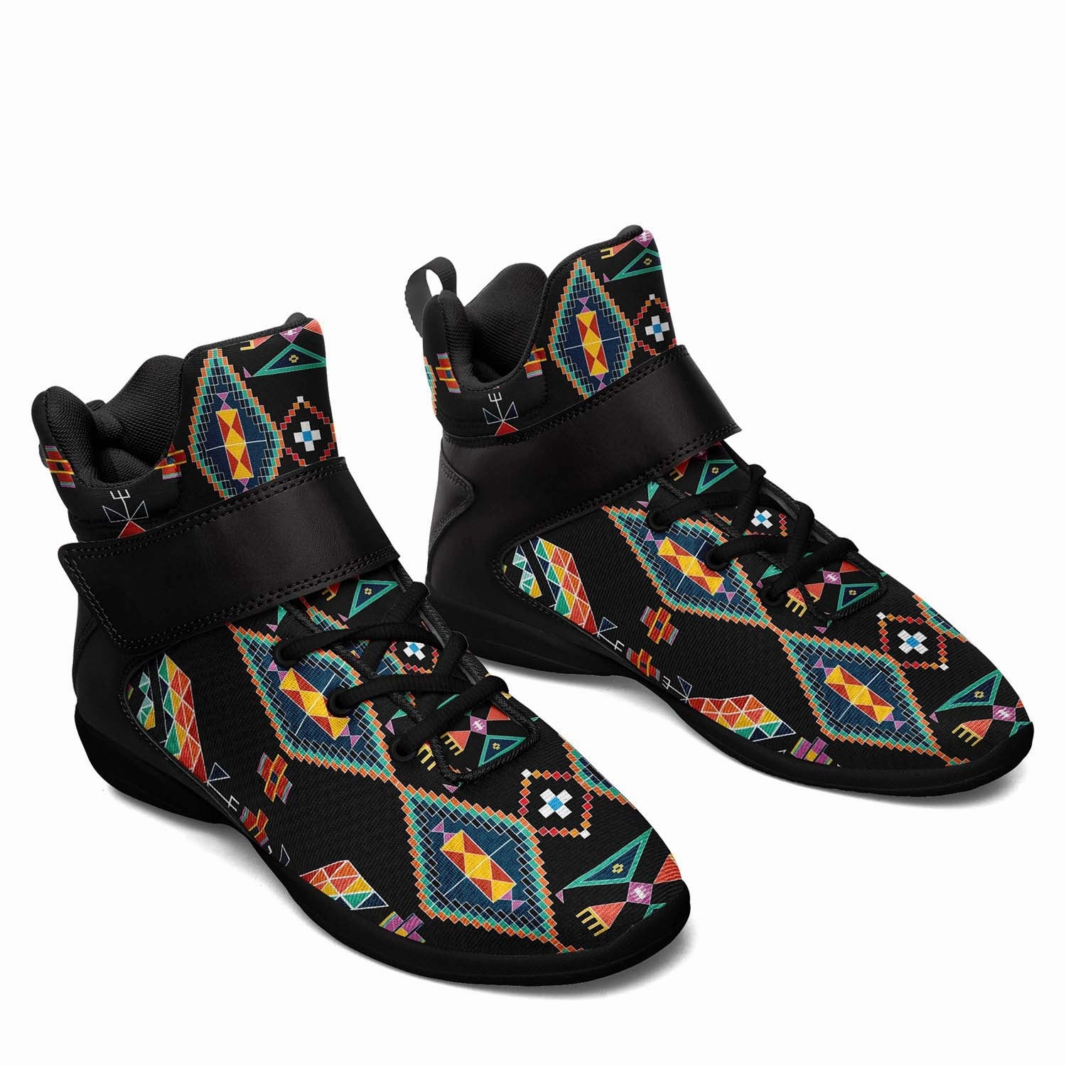 Travois Tipi Black Ipottaa Basketball / Sport High Top Shoes - Black Sole 10.5 Basketball Shoes