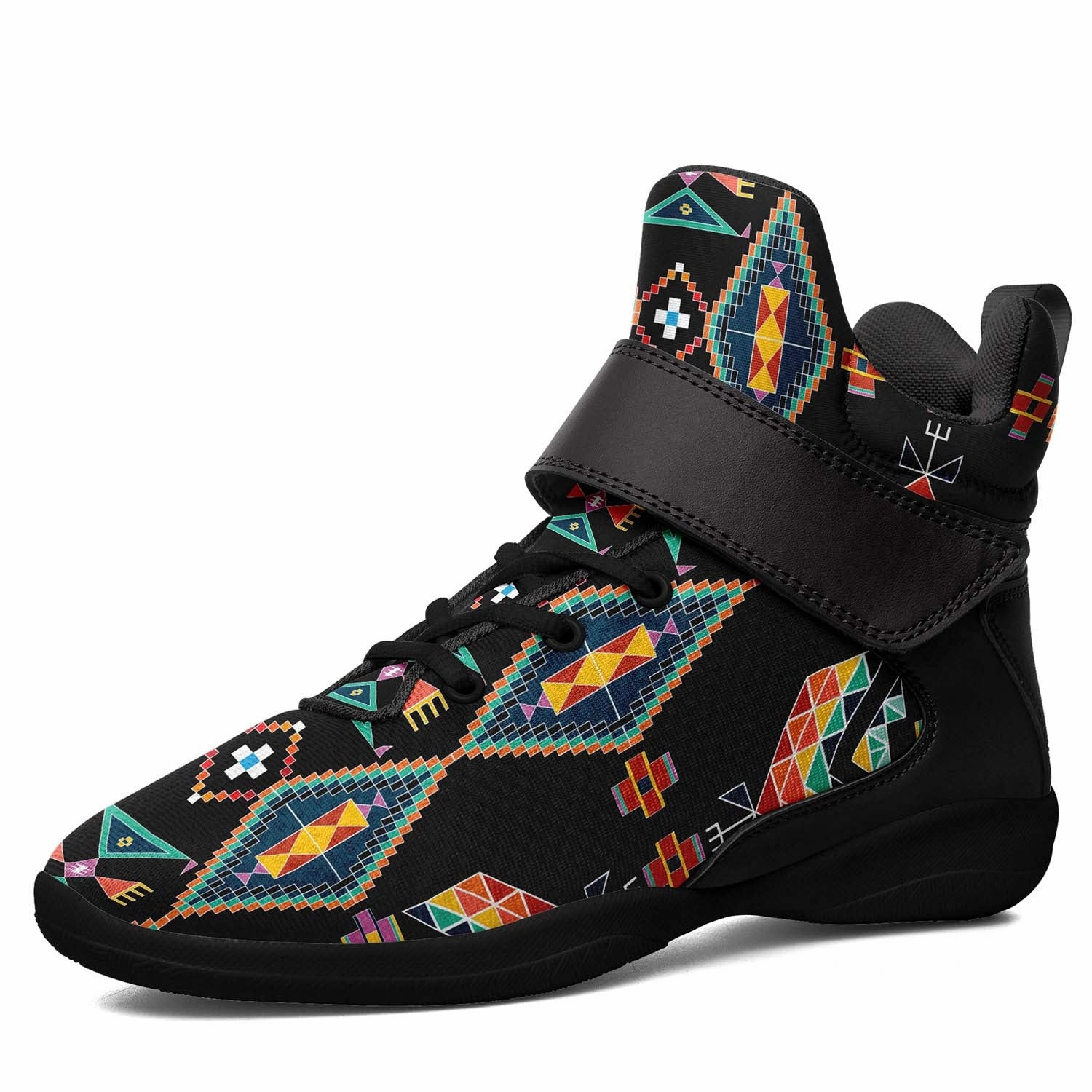 Travois Tipi Black Ipottaa Basketball / Sport High Top Shoes - Black Sole Troy Bolton Basketball Shoes